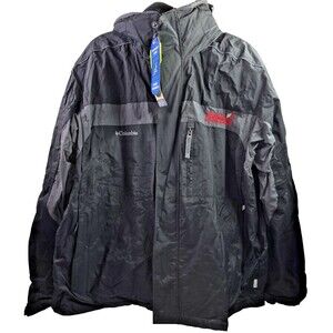 Columbia Sportswear Mens XL Black Full Zip Interchange Charger Parka 207 SM7613